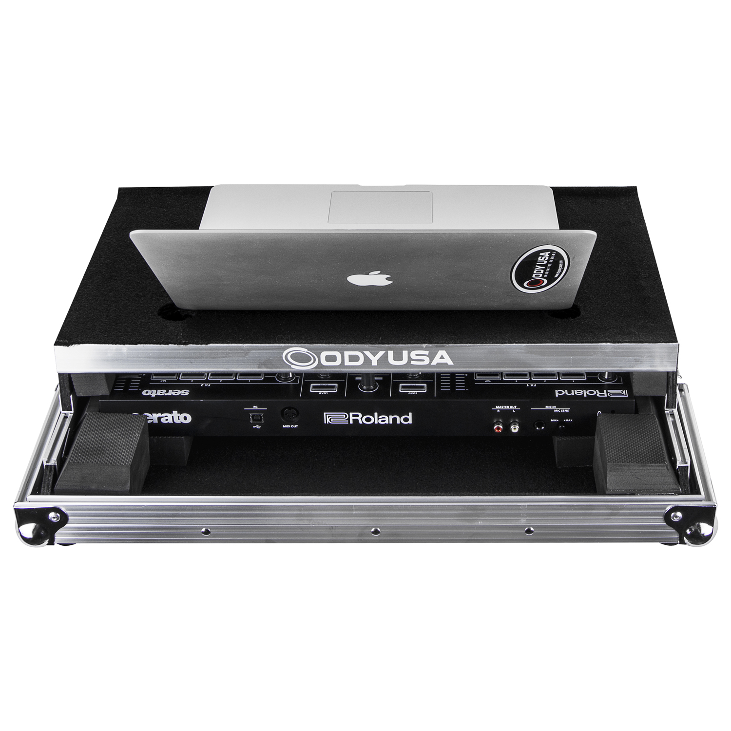 Low Profile Roland DJ-202 Case with Glide Platform - Odyssey Cases