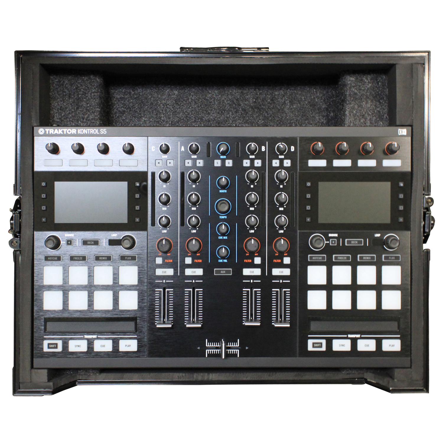 Black Native Instruments Traktor Kontrol S4 / S4 MK2 / S5 Case