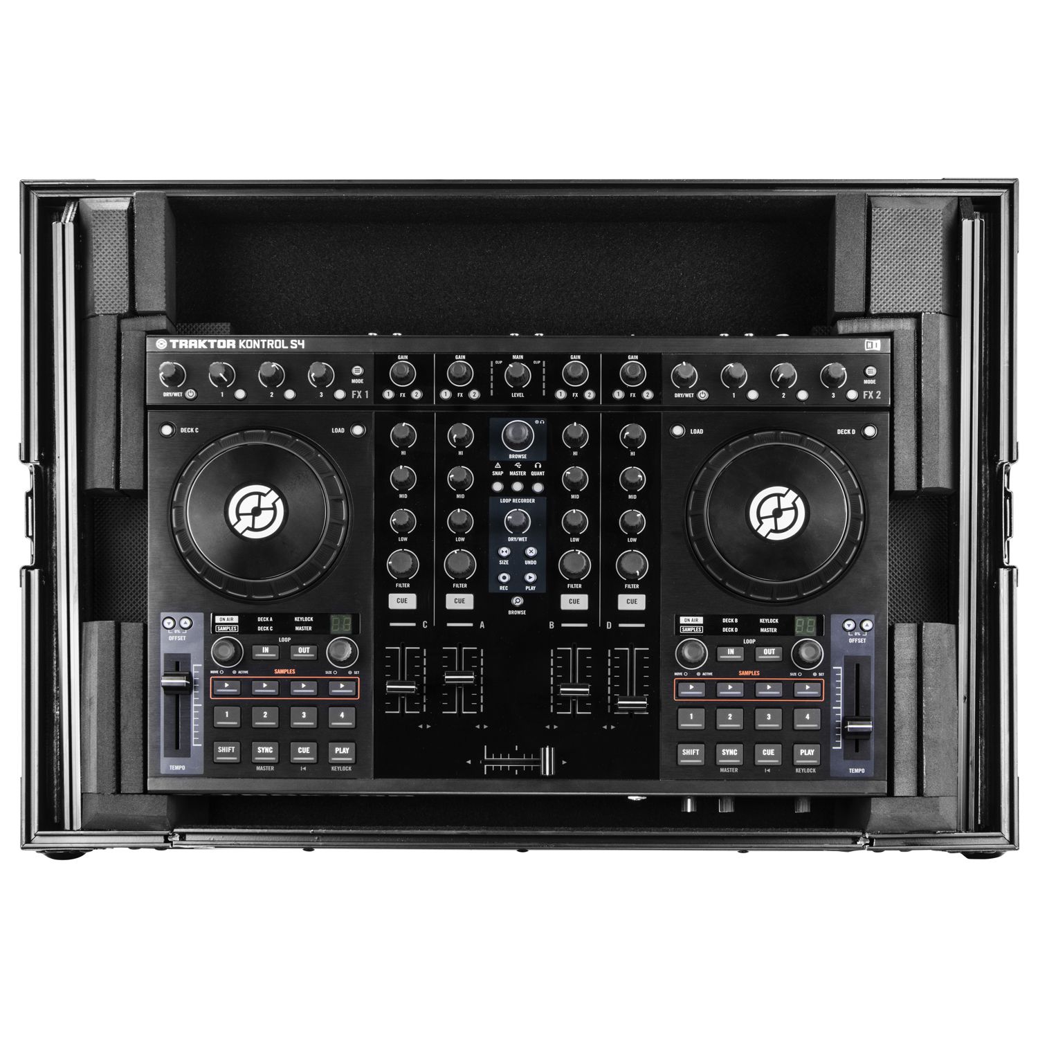 Black Native Instruments Traktor Kontrol S4 MK3 Flight Case with