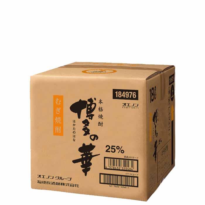 麦焼酎 本格焼酎 博多の華 むぎ 25% バッグインボックス｜焼酎・泡盛