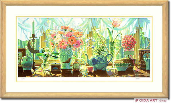 笹倉鉄平 窓辺 | 絵画など美術品の販売と買取 | 東京・銀座 おいだ美術