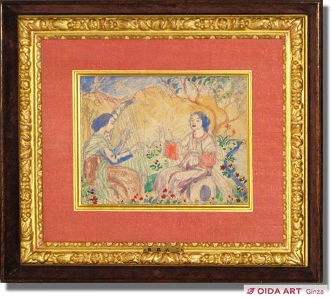 藤島武二 奏楽図 | 絵画など美術品の販売と買取 | 東京・銀座 おいだ美術