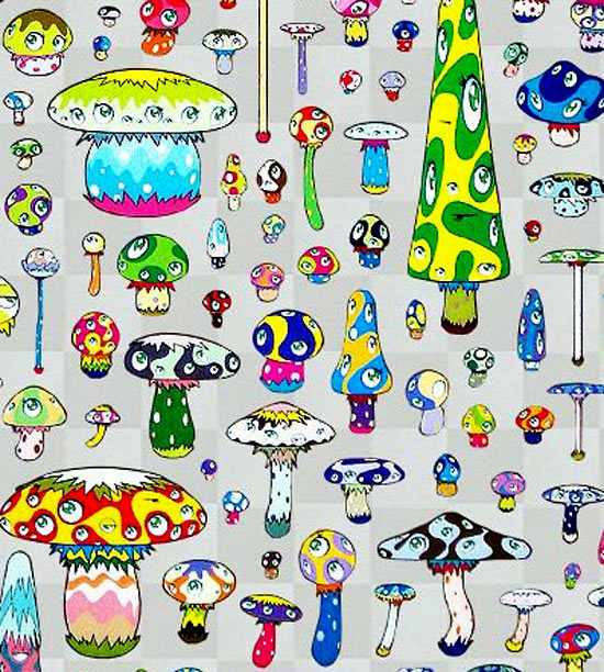 村上隆 ポジきのこ | 絵画など美術品の販売と買取 | 東京・銀座 おいだ美術