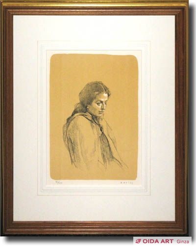 小磯良平 婦人像 | 絵画など美術品の販売と買取 | 東京・銀座 おいだ美術