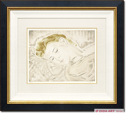 藤田嗣治 眠る女性 | 絵画など美術品の販売と買取 | 東京・銀座 おいだ美術