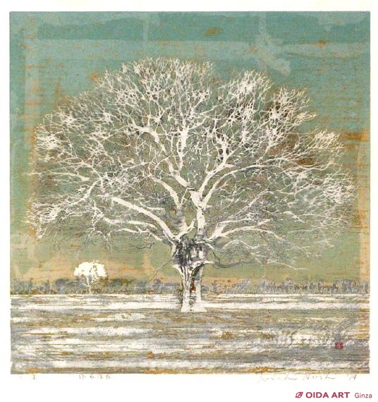 星襄一 白い木 | 絵画など美術品の販売と買取 | 東京・銀座 おいだ美術