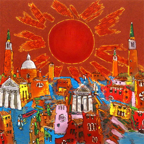 絹谷幸二 ベネチアに昇る太陽 | 絵画など美術品の販売と買取 | 東京
