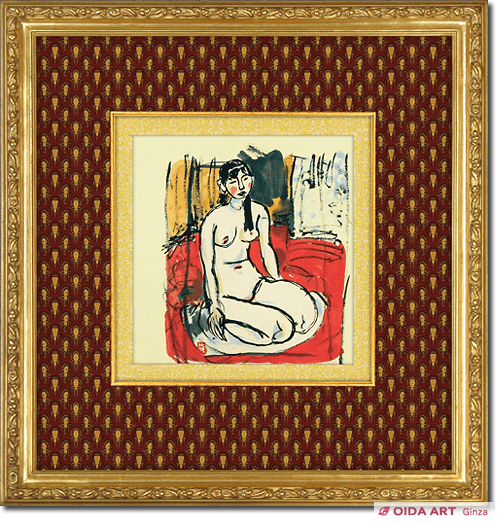 梅原龍三郎 坐裸婦 | 絵画など美術品の販売と買取 | 東京・銀座 おいだ美術