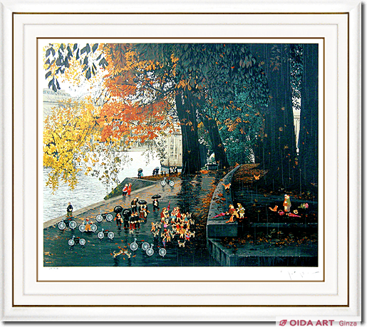 ヒロヤマガタ セーヌ川にて | 絵画など美術品の販売と買取 | 東京
