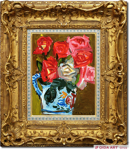 中川一政 バラ | 絵画など美術品の販売と買取 | 東京・銀座 おいだ美術