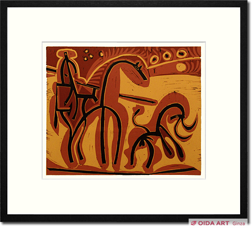 パブロ・ピカソ リノカット集より 闘牛士と雄牛 | 絵画など美術品の