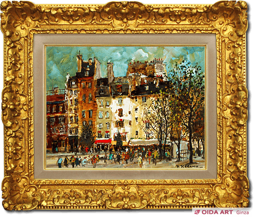 児玉幸雄 レ・アルの広場 | 絵画など美術品の販売と買取 | 東京・銀座