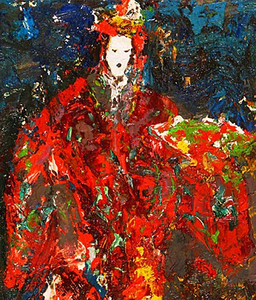 森田茂 黒川能 (3) | 絵画など美術品の販売と買取 | 東京・銀座 おいだ美術