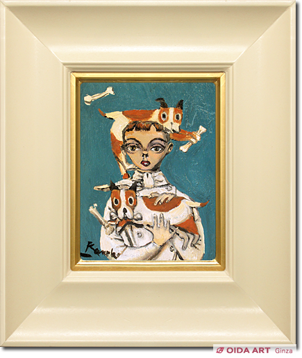 金子國義 Untitled(犬を抱く少年) | 絵画など美術品の販売と買取