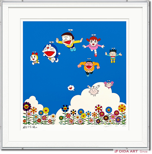 Deth NYC Ltd Ed 額装デイトナレインボードラえもん村上隆フラワー