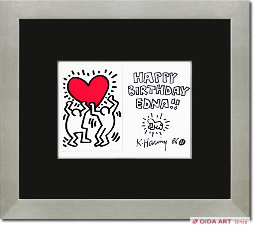 キース・ヘリング グリーティングカード (本人サイン有) | 絵画など