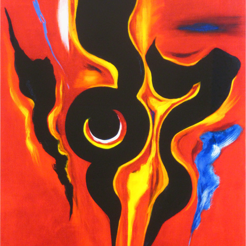 岡本太郎 赤のイコン | 絵画など美術品の販売と買取 | 東京・銀座 おい