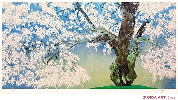 中島千波 常照皇寺の九重桜(1997年) | 絵画など美術品の販売と買取
