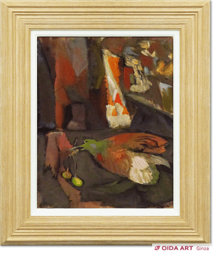 脇田和 画室の鳥 | 絵画など美術品の販売と買取 | 東京・銀座 おいだ美術