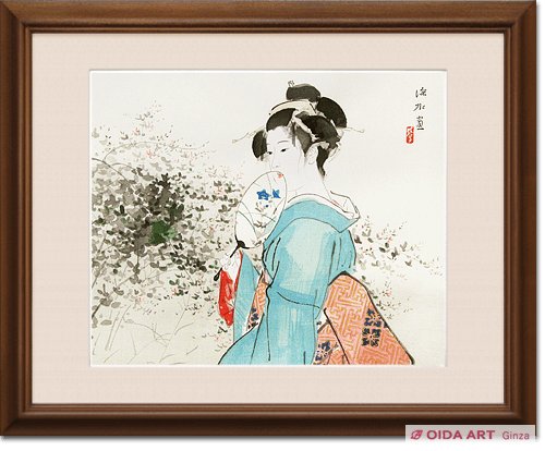 伊東深水 秋庭 | 絵画など美術品の販売と買取 | 東京・銀座 おいだ美術