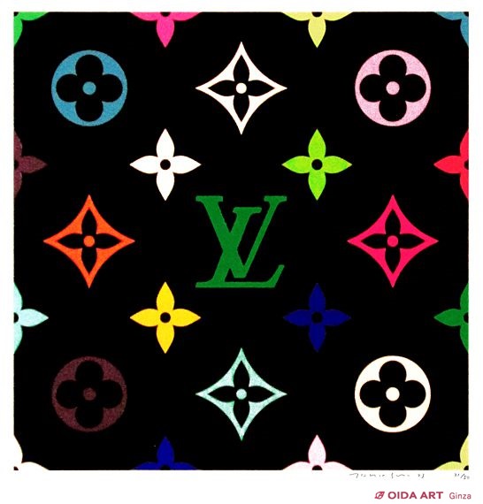 村上隆 Superflat Monogram (green) | 絵画など美術品の販売と買取