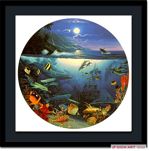 真作保証 クリスチャンラッセン マウイ ホエール シンフォニー 42/100