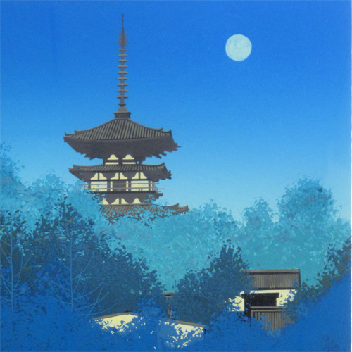 千住博 薬師寺月下 | 絵画など美術品の販売と買取 | 東京・銀座 おいだ美術