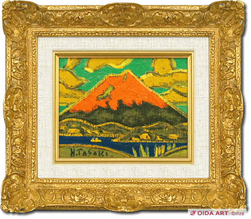 田崎広助 朱富士（1） | 絵画など美術品の販売と買取 | 東京・銀座