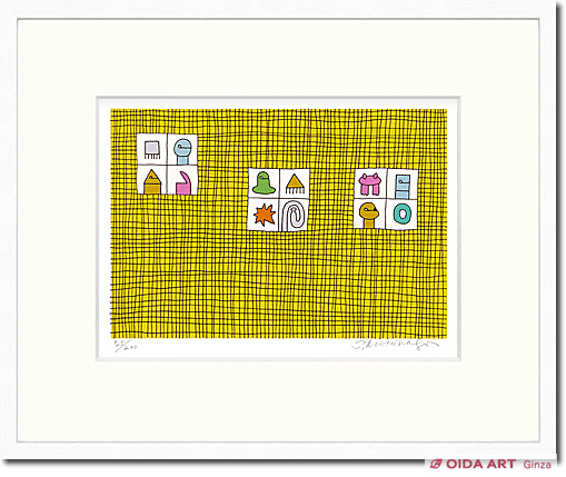 元永定正 しろいしかくはみっつとじゅうに | 絵画など美術品の販売と