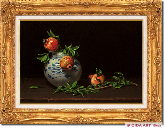 五味悌四郎 柘榴と李朝壷 | 絵画など美術品の販売と買取 | 東京・銀座