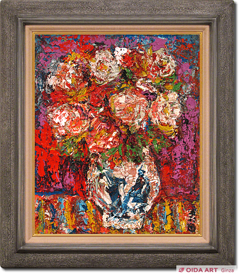 森田茂 牡丹 | 絵画など美術品の販売と買取 | 東京・銀座 おいだ美術