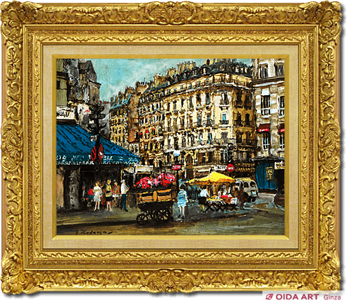 児玉幸雄 花車のある街 | 絵画など美術品の販売と買取 | 東京・銀座