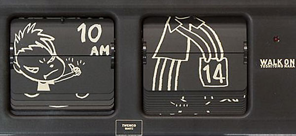 奈良美智 WALK ON(パタパタクロック/サイン有) | 絵画など美術品の販売