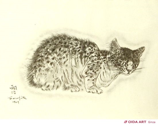 藤田嗣治 猫の本 ”サッフォー” | 絵画など美術品の販売と買取 | 東京