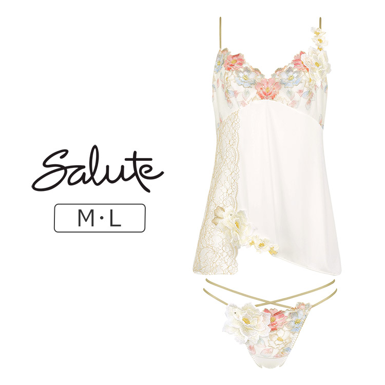 STJ203｜ワコール サルート 03G スリップ M/L/LL 下着・ランジェリーの