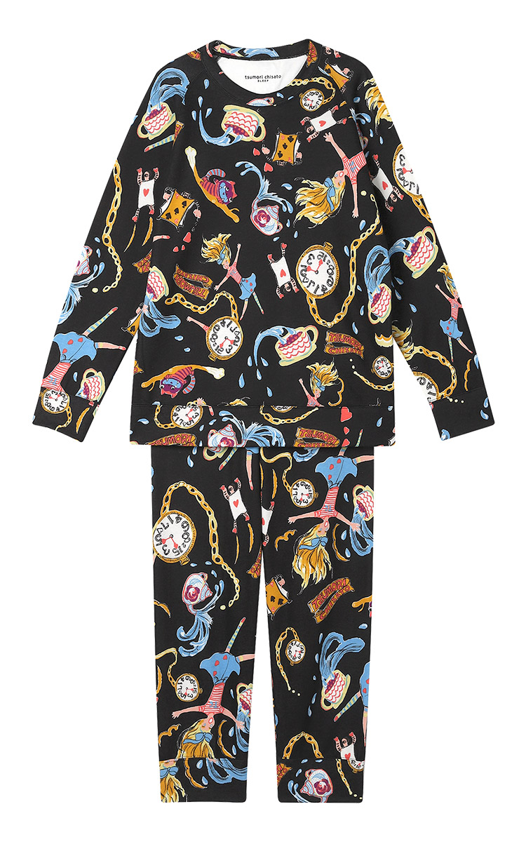 UDW400｜ワコール ツモリチサト スリープ 綿混 吸湿発熱 パジャマ 上下