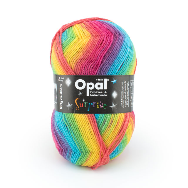 毛糸 Opal-オパール- サプライズ 4ply/4本撚り 4061.レインボー