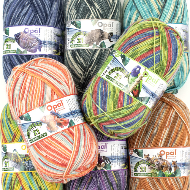 毛糸 Opal-オパール- レーゲンヴァルト21 4ply/4本撚り 11600.コ