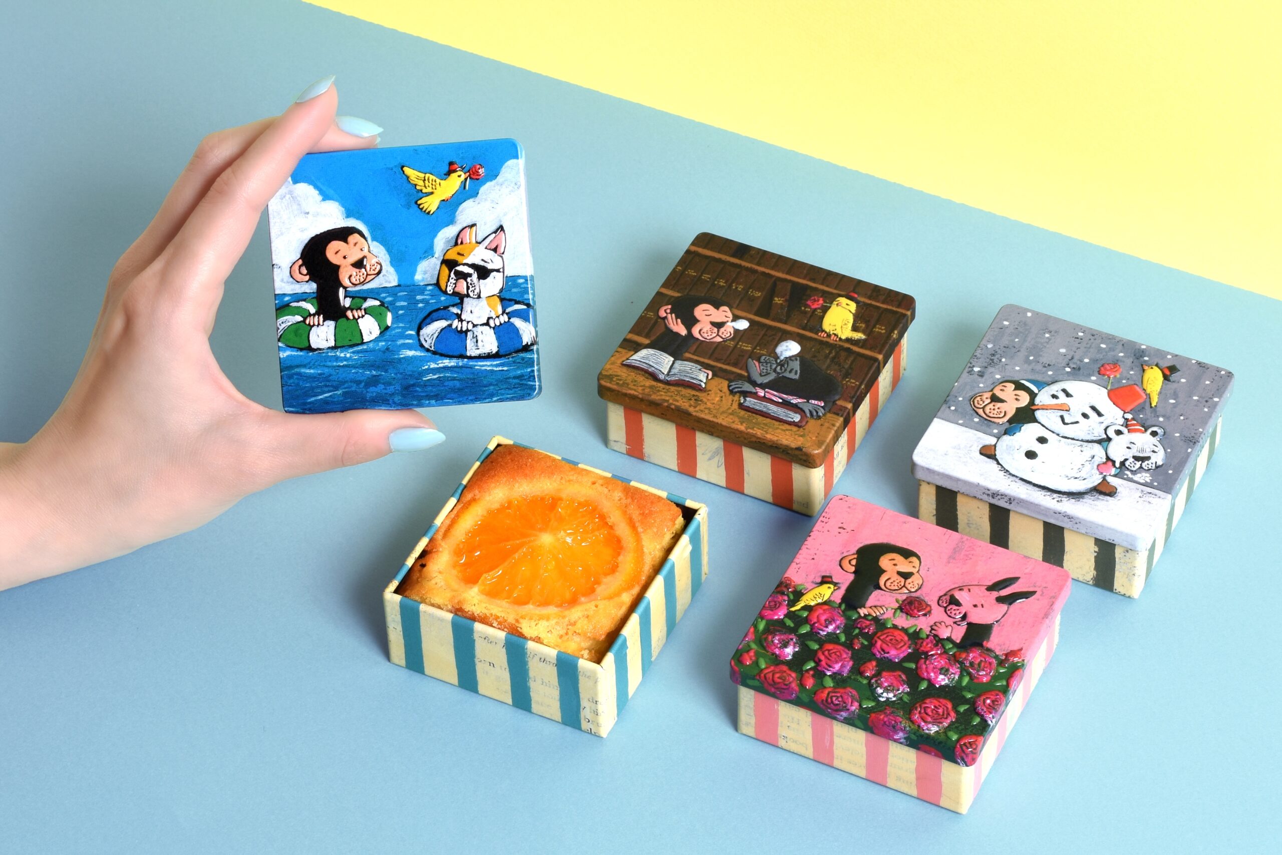 サルくんの旅缶ゴリラくん - お菓子のミカタ