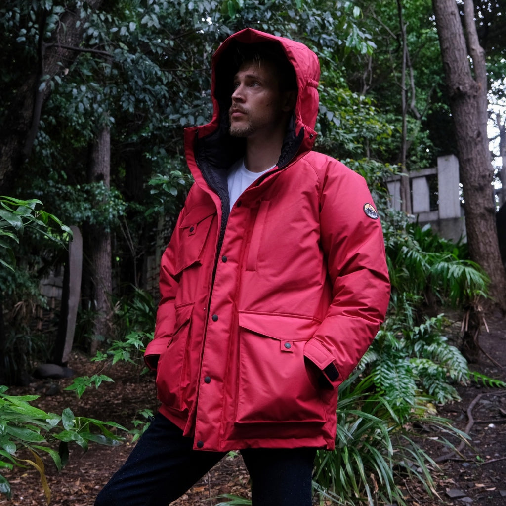 Zanter Antarctic Research Expedition Down Parka Jacket (Red