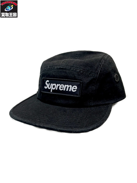 Supreme 25AW Military Camp Cap Black リップストップ 黒｜商品番号