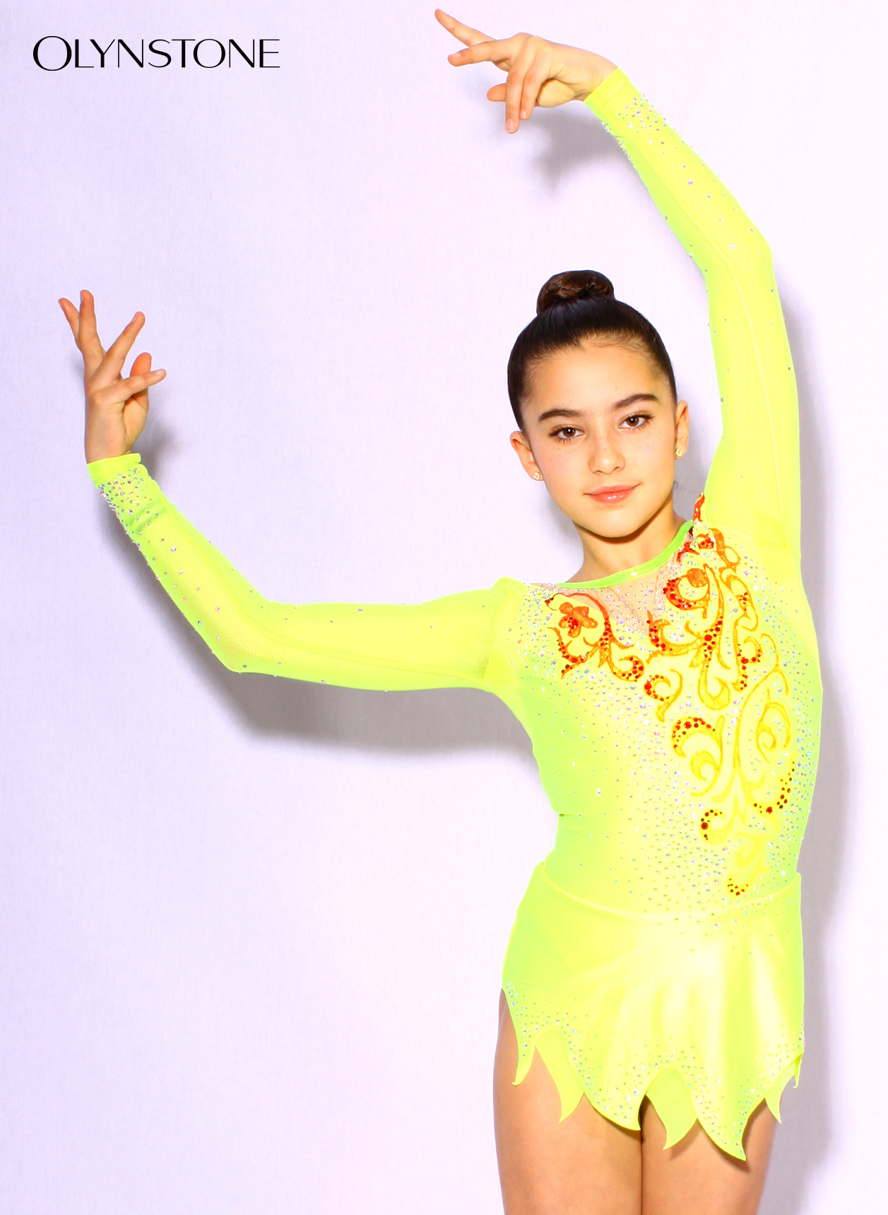 新体操レオタード オリンストーン / 女子新体操レオタードLUX-2213