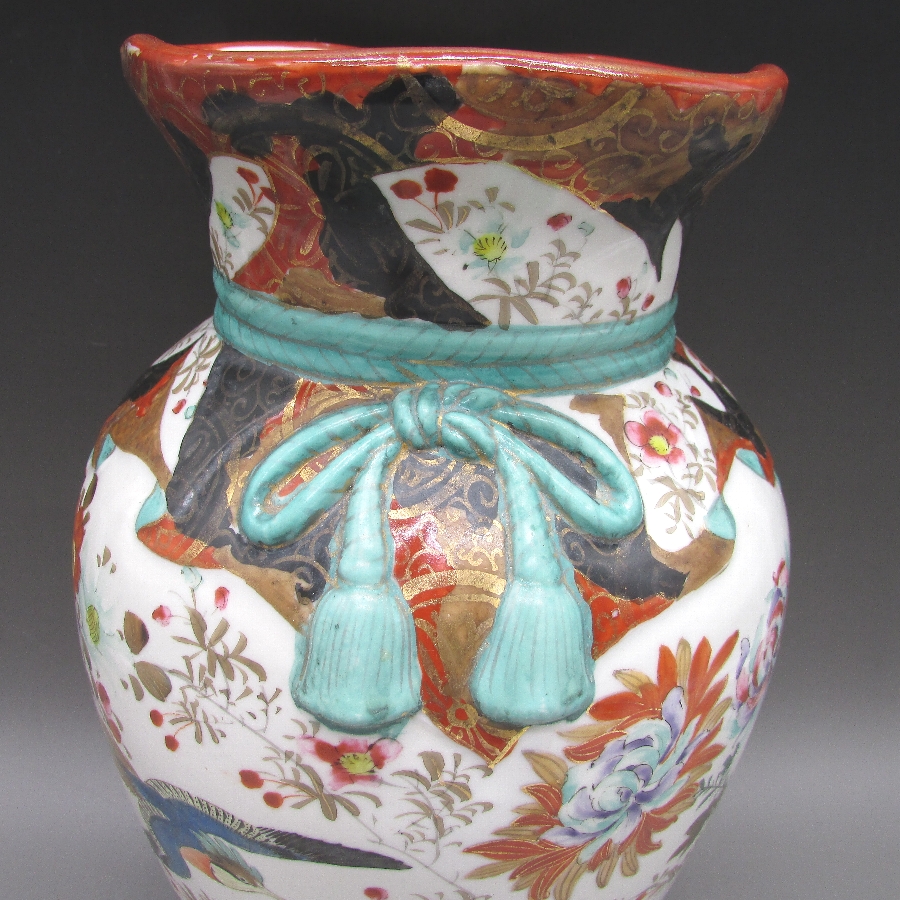 松村九助 花鳥文花瓶 - 敬誠アート [ 公式 ]