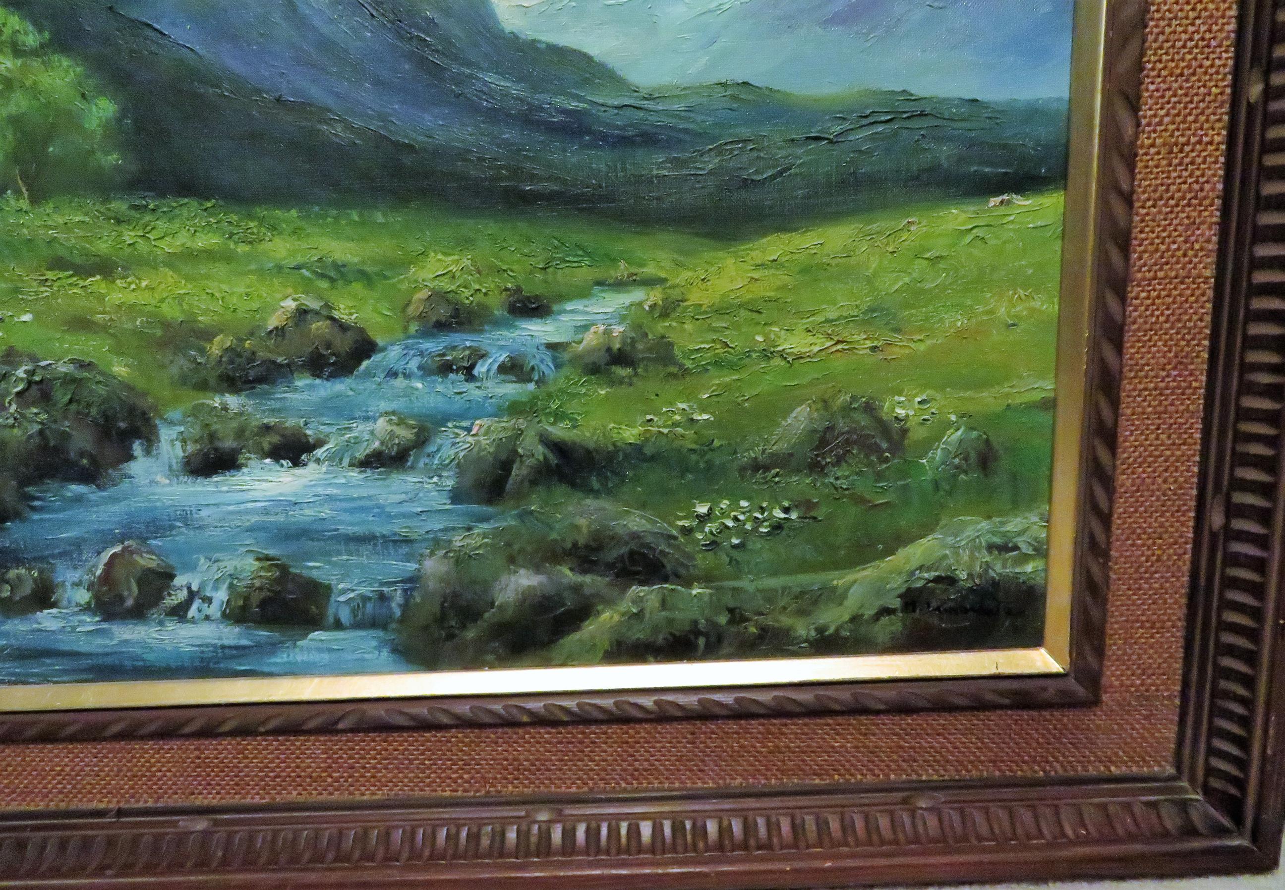 油彩画　（作家：R.Kinoshita） 赤い静寂の惑星》 2026年 273 ×220 ㎜ 油彩、キャンバス 松崎里織 當眞