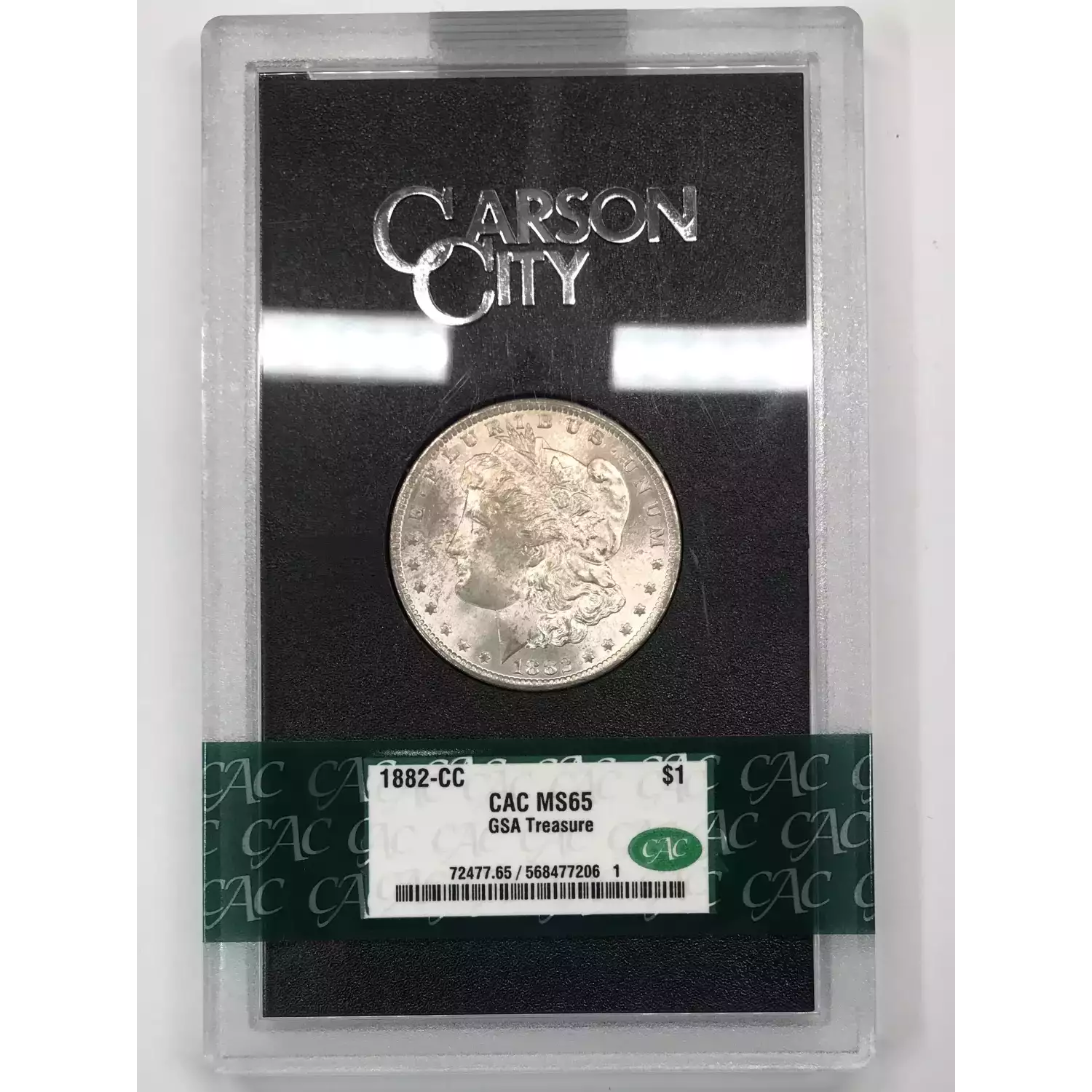 1882-CC Morgan Silver Dollar CACG MS 65 GSA Treasure - Old Pueblo Coin