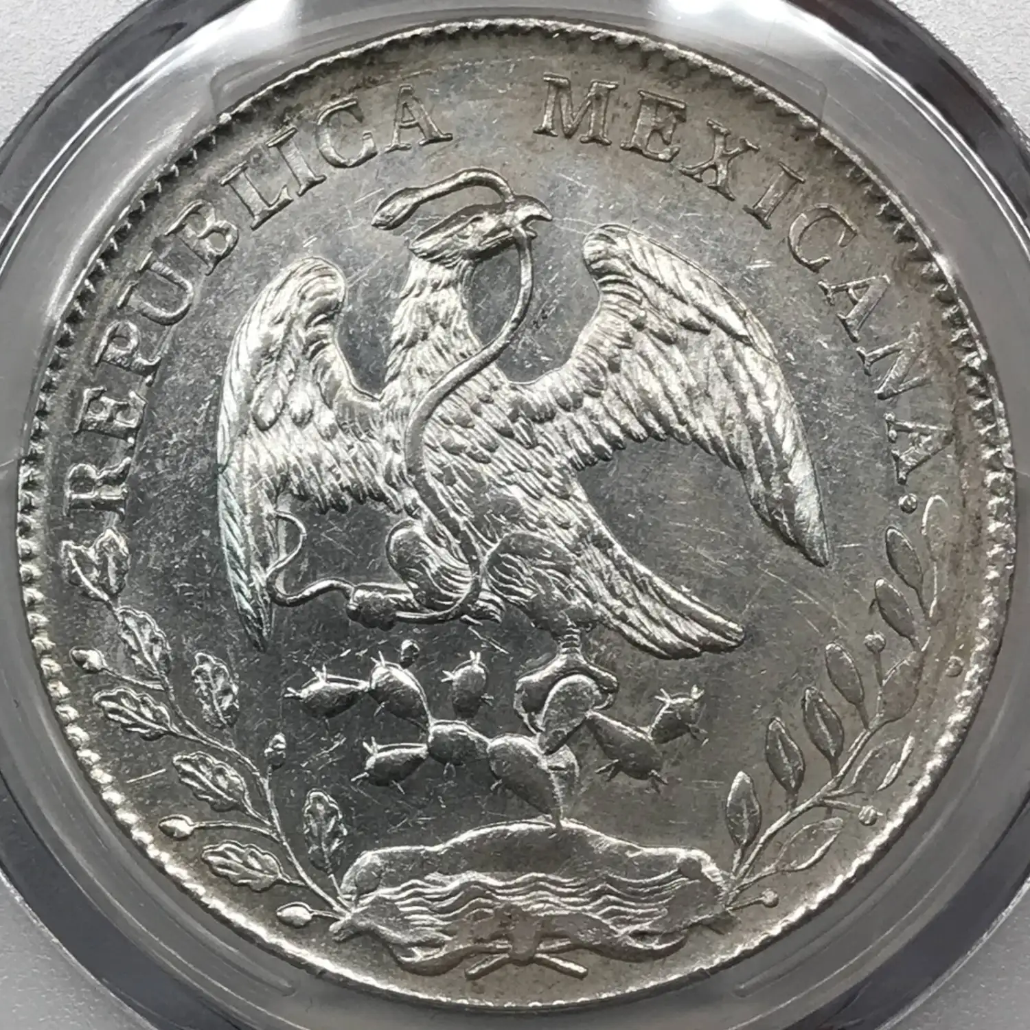1896-Zs FZ Mexico Silver 8 REALES PCGS Genuine - UNC Details (92