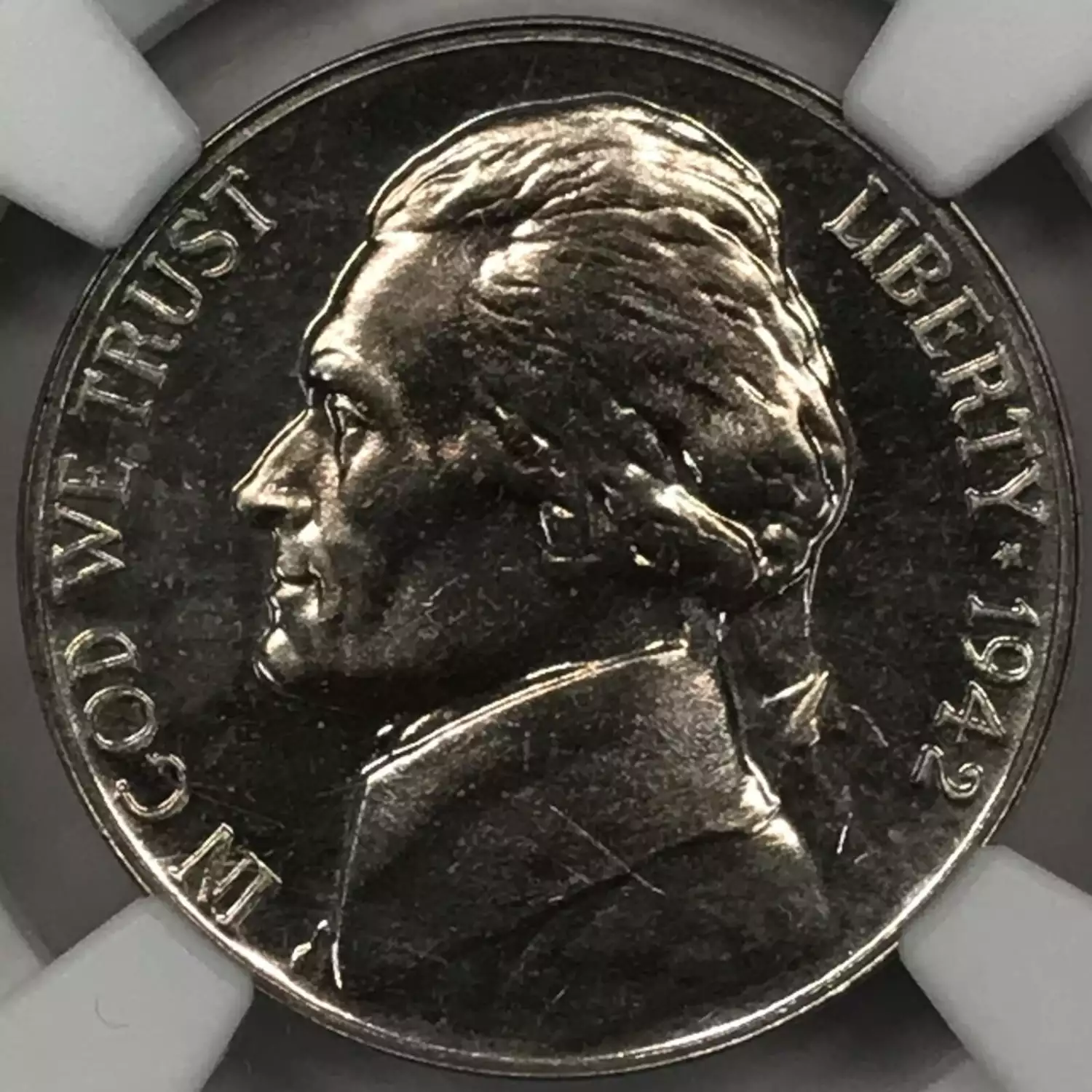 1942 Jefferson Nickel NGC PF-63 Silver - Old Pueblo Coin