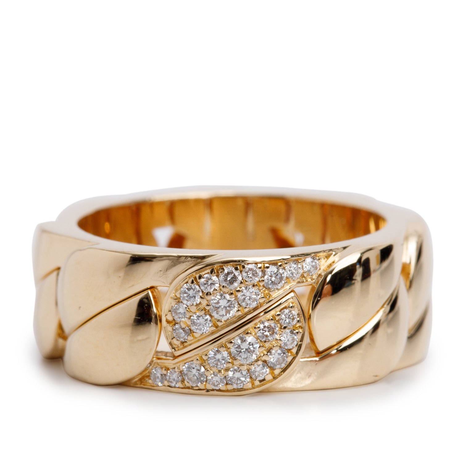 Cartier 18k Yellow Gold Diamond La Dona Ring, Size 55 7.25 – OLIVER'S