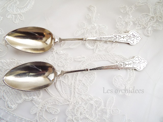 フランス アンティーク 19世紀初頭 純銀 tea/coffee スプーン veyrat