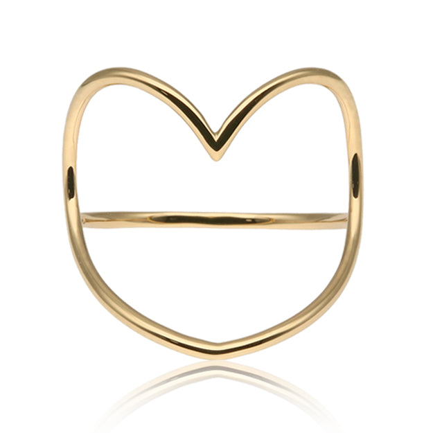 K18/Pt「エルモ ハート」リング｜【オレフィーチェ】Orefice